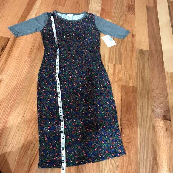 LuLaRoe Julia Dress - XXS - Floral - New With Tags - Picture 3 of 7